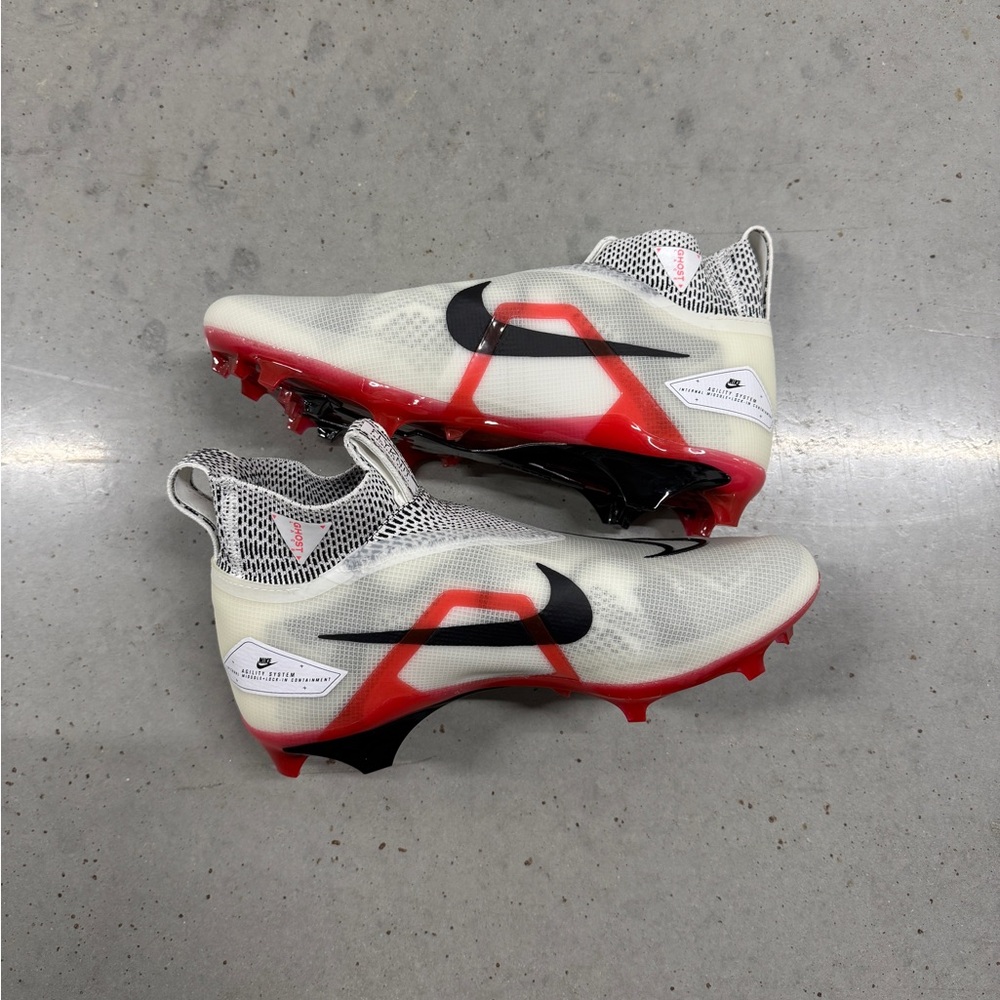 Nike Men’s Alpha Menace Elite 3 Ghost Football Cleats Red/White